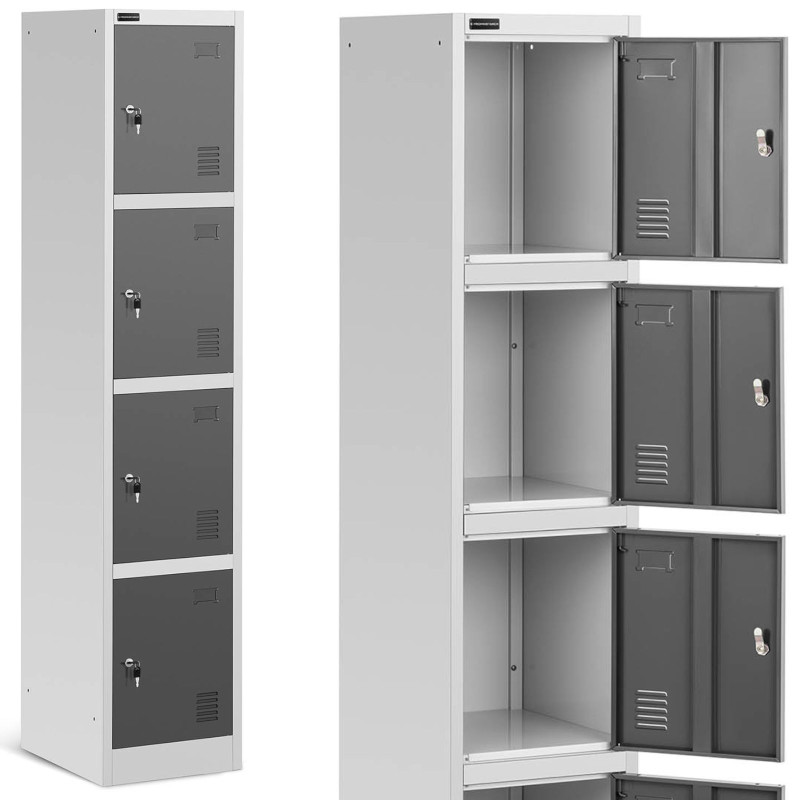 Spintelė socialinė spintelė metaliniai pusryčiai su 4 skyreliais Spintelė socialinė spintelė metaliniai pusryčiai su 4 skyreliais