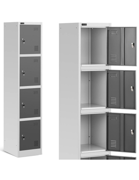 Spintelė socialinė spintelė metaliniai pusryčiai su 4 skyreliais Spintelė socialinė spintelė metaliniai pusryčiai su 4 skyreliais