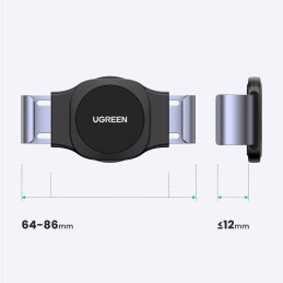 Spaustuvas ir magnetinis automobilinio telefono laikiklis 2in1 juodas