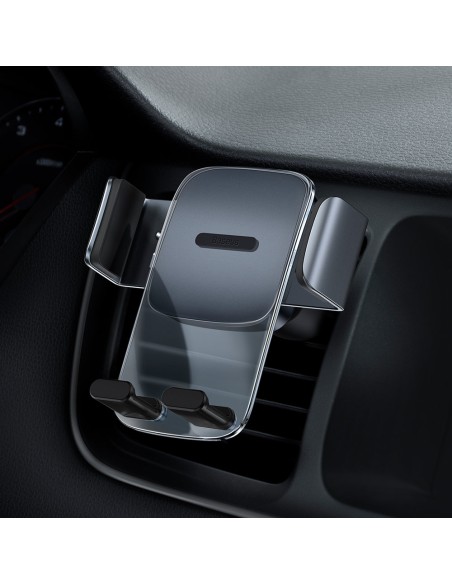 Automobilio telefono laikiklis kabinai ir ventiliacijos grotelėms 2in1 juoda Automobilio telefono laikiklis kabinai ir ventiliacijos grotelėms 2in1 juoda