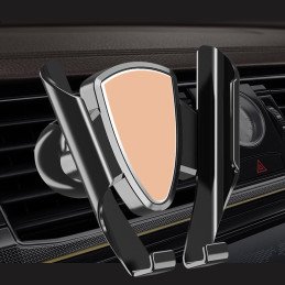 Universalus gravitacinis automobilio laikiklis auksinis