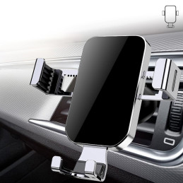 Gravitacinis išmaniojo telefono automobilinis laikiklis oro angai mėlynas