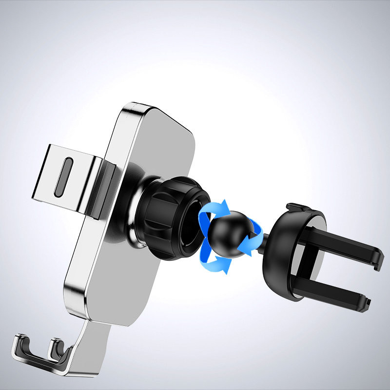 Gravitacinis išmaniojo telefono automobilinis laikiklis oro angai mėlynas