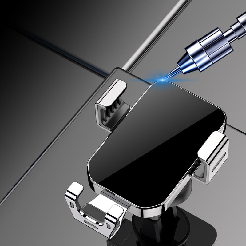 Gravitacinis išmaniojo telefono automobilinis laikiklis oro angai mėlynas