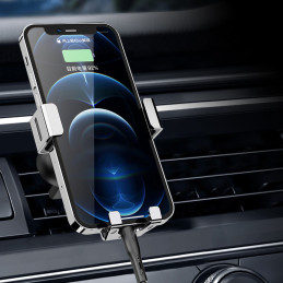 Gravitacinis išmaniojo telefono automobilinis laikiklis oro angai mėlynas