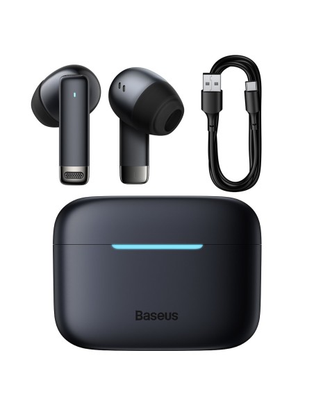 Į ausis įdedamos belaidės ausinės TWS Bluetooth 5.3 juodos Į ausis įdedamos belaidės ausinės TWS Bluetooth 5.3 juodos