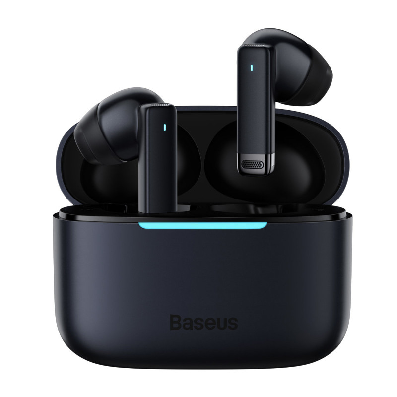 Į ausis įdedamos belaidės ausinės TWS Bluetooth 5.3 juodos