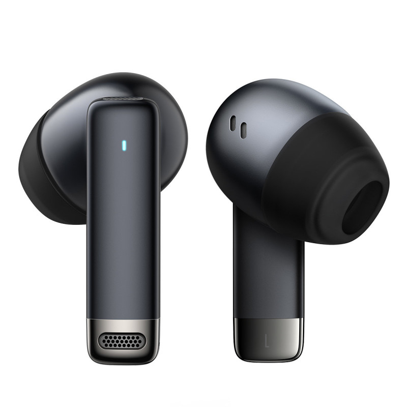 Į ausis įdedamos belaidės ausinės TWS Bluetooth 5.3 juodos