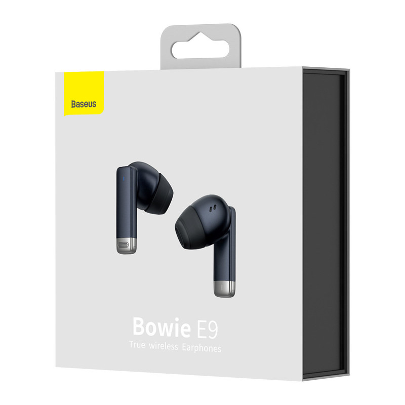 Į ausis įdedamos belaidės ausinės TWS Bluetooth 5.3 juodos