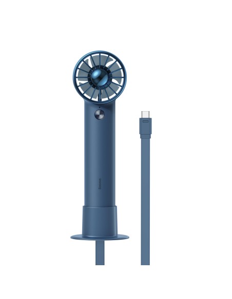 Ventiliatorius su USB-C laidu + maitinimo blokas 4000 mAh mėlynas Ventiliatorius su USB-C laidu + maitinimo blokas 4000 mAh mėlynas