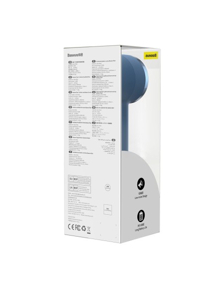 Ventiliatorius su USB-C laidu + maitinimo blokas 4000 mAh mėlynas Ventiliatorius su USB-C laidu + maitinimo blokas 4000 mAh mėlynas