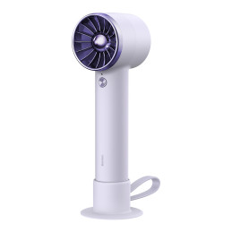 Ventiliatorius su USB-C laidu + maitinimo blokas 4000 mAh violetinė