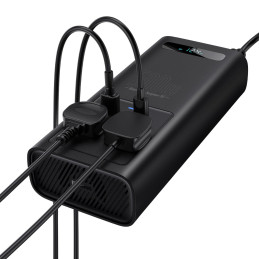 Automobilio įtampos keitiklis nuo 12V iki 230V 500W EU ir CN kištukas