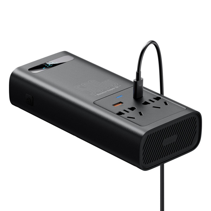 Automobilio įtampos keitiklis nuo 12V iki 230V 500W EU ir CN kištukas