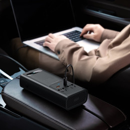 Automobilio įtampos keitiklis nuo 12V iki 230V 500W EU ir CN kištukas