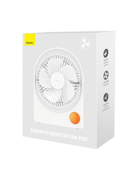 Serenity Fan Pro USB stalinis ventiliatorius baltas Serenity Fan Pro USB stalinis ventiliatorius baltas