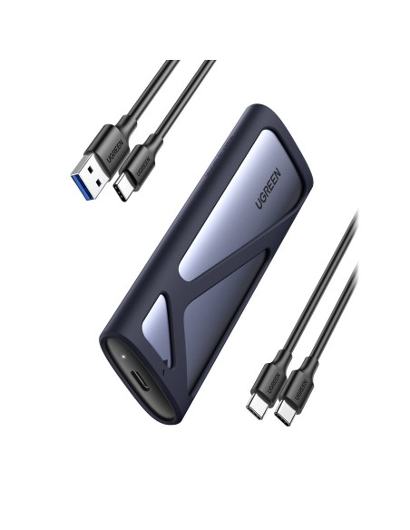 Kišeninis dėklas SSD M.2 USB 3.2 Gen 2 SuperSpeed USB 10Gbps pilkas Kišeninis dėklas SSD M.2 USB 3.2 Gen 2 SuperSpeed USB 10Gbps pilkas