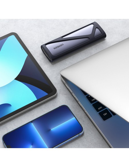 Kišeninis dėklas SSD M.2 USB 3.2 Gen 2 SuperSpeed USB 10Gbps pilkas Kišeninis dėklas SSD M.2 USB 3.2 Gen 2 SuperSpeed USB 10Gbps pilkas