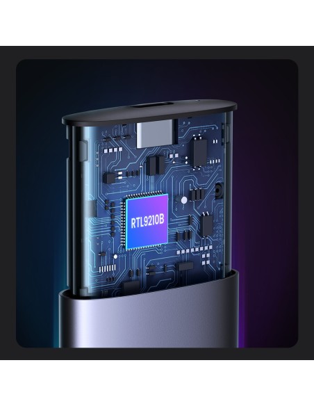 Kišeninis dėklas SSD M.2 USB 3.2 Gen 2 SuperSpeed USB 10Gbps pilkas Kišeninis dėklas SSD M.2 USB 3.2 Gen 2 SuperSpeed USB 10Gbps pilkas