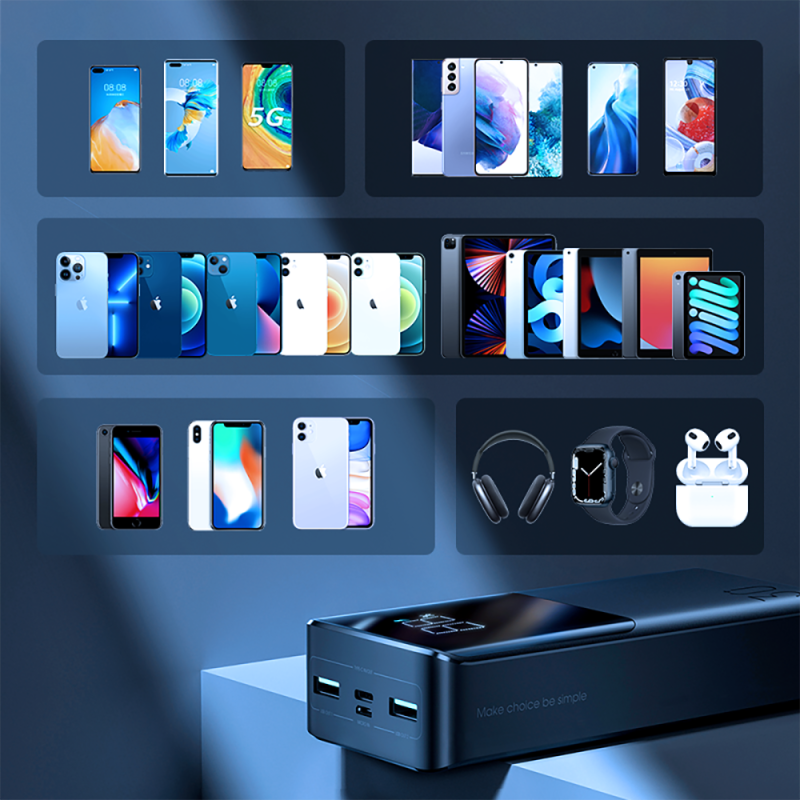 Powerbank 30000mAh 22,5W PD QC3.0 AFC juoda