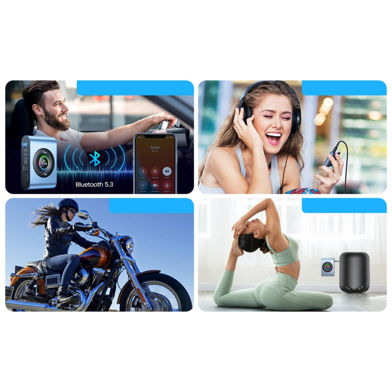 Bluetooth 5.3 garsiakalbis, skirtas AUX mini lizdui, 3,5 mm prievadui