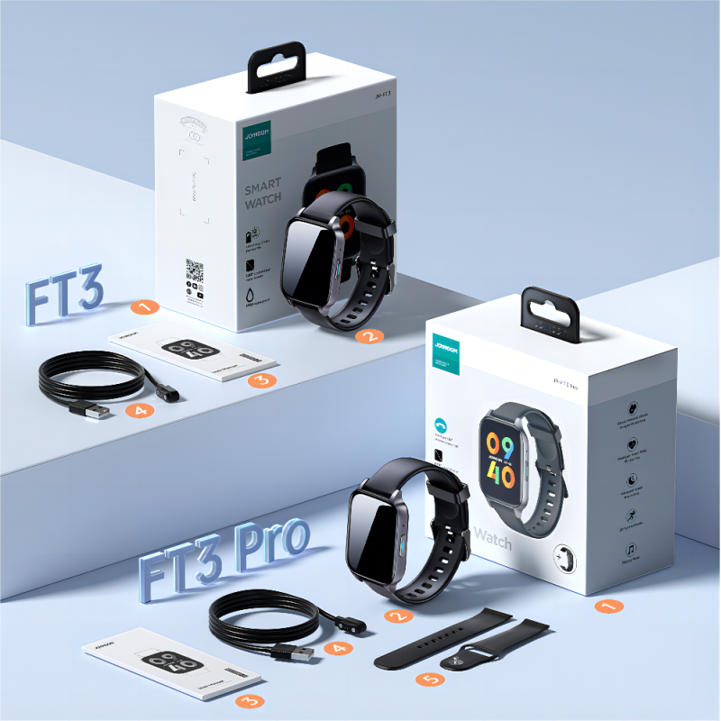 Fit-Life JR-FT3 PRO tamsiai pilkas išmanusis laikrodis