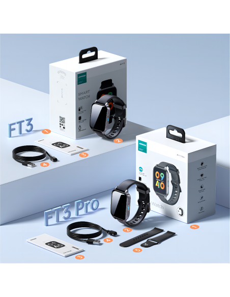 Fit-Life JR-FT3 PRO tamsiai pilkas išmanusis laikrodis Fit-Life JR-FT3 PRO tamsiai pilkas išmanusis laikrodis