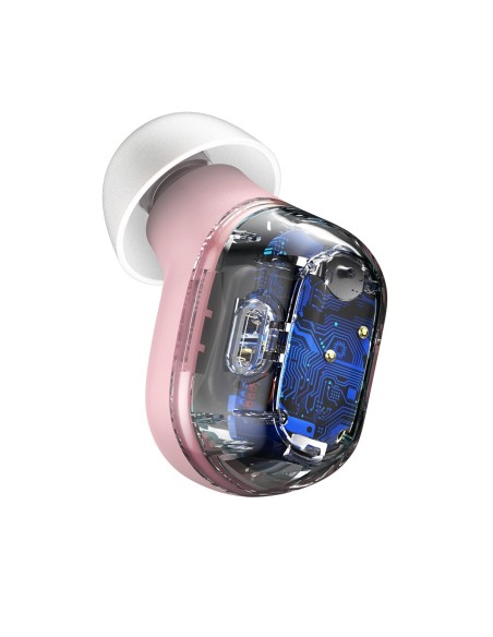 Encok WM01 TWS Bluetooth 5.3 į ausis įdedamos belaidės ausinės rožinės spalvos Encok WM01 TWS Bluetooth 5.3 į ausis įdedamos belaidės ausinės rožinės spalvos