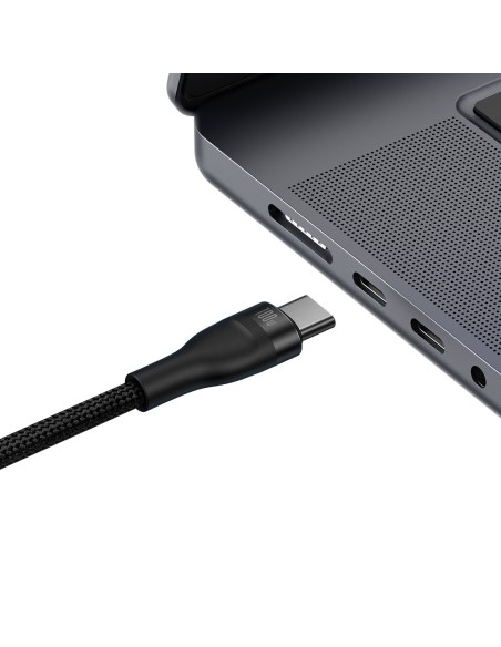 Kabelio blykstės serija 2in1 USB-C 2xUSB-C 100W 1,5m juoda Kabelio blykstės serija 2in1 USB-C 2xUSB-C 100W 1,5m juoda