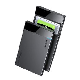 Juodos spalvos SATA 2,5 colio 6 TB USB-C 3.0 disko korpusas