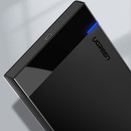 Juodos spalvos SATA 2,5 colio 6 TB USB-C 3.0 disko korpusas