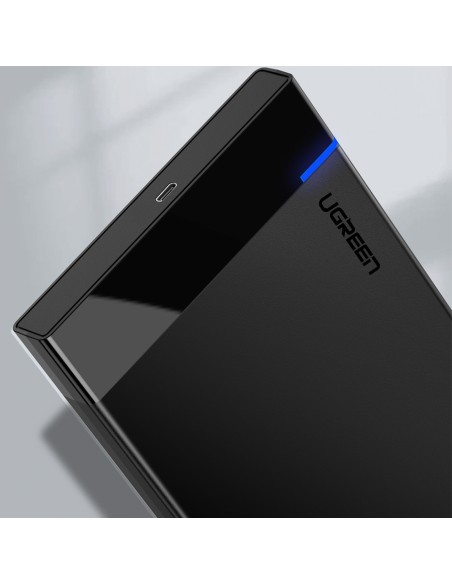 Juodos spalvos SATA 2,5 colio 6 TB USB-C 3.0 disko korpusas Juodos spalvos SATA 2,5 colio 6 TB USB-C 3.0 disko korpusas