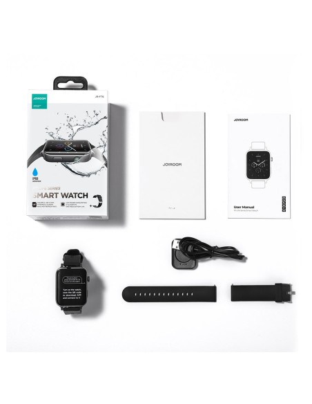 Išmanusis laikrodis JR-FT6 IP68 sportinis laikrodis su atsiliepimo į skambučius funkcija Išmanusis laikrodis JR-FT6 IP68 sportinis laikrodis su atsiliepimo į skambučius funkcija