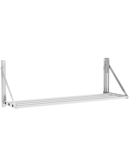 Nerūdijančio plieno sulankstoma sieninė lentyna iki 40 kg 100 x 30 cm Nerūdijančio plieno sulankstoma sieninė lentyna iki 40 kg 100 x 30 cm