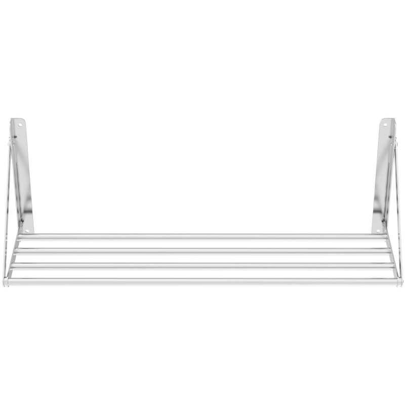 Nerūdijančio plieno sulankstoma sieninė lentyna iki 40 kg 100 x 30 cm
