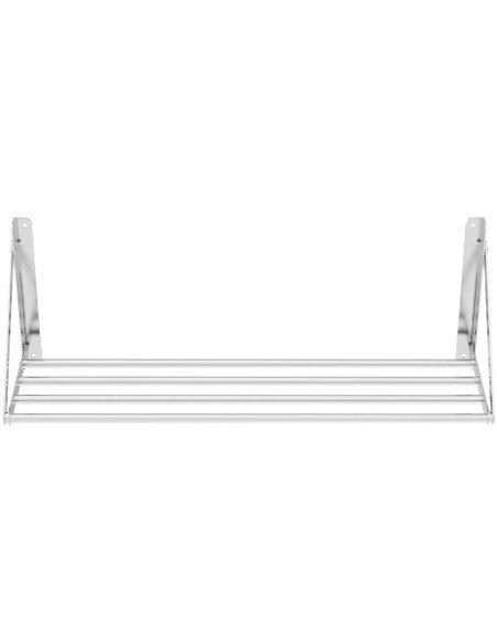 Nerūdijančio plieno sulankstoma sieninė lentyna iki 40 kg 100 x 30 cm Nerūdijančio plieno sulankstoma sieninė lentyna iki 40 kg 100 x 30 cm