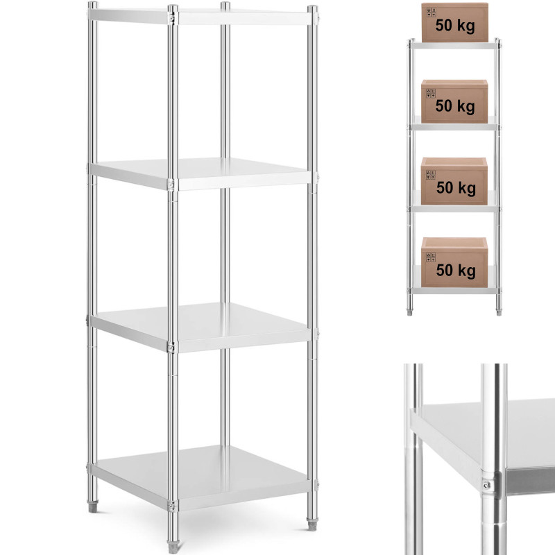 Metalinė gastronomijos laikymo lentyna iki 200 kg 60 x 60 x 180 cm Metalinė gastronomijos laikymo lentyna iki 200 kg 60 x 60 x 180 cm