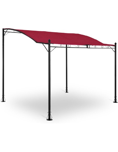 Sodo stogo pavėsinė 2,6 x 3 x 2,5 m raudona Sodo stogo pavėsinė 2,6 x 3 x 2,5 m raudona