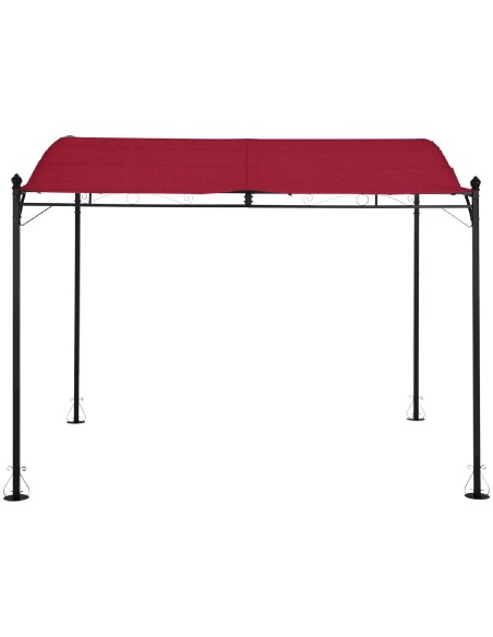Sodo stogo pavėsinė 2,6 x 3 x 2,5 m raudona Sodo stogo pavėsinė 2,6 x 3 x 2,5 m raudona