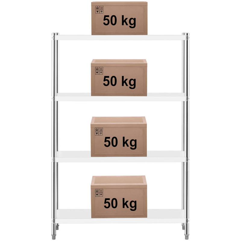 Metalinė gastronomijos laikymo lentyna iki 200 kg 120 x 40 x 180 cm