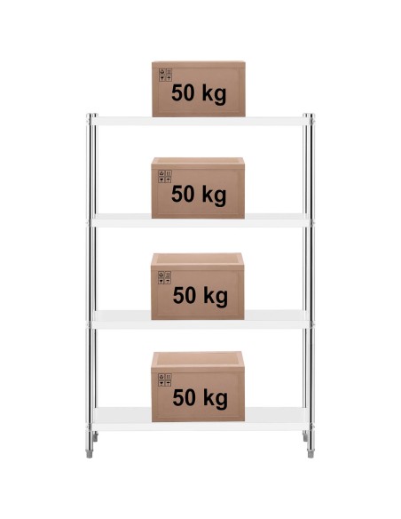 Metalinė gastronomijos laikymo lentyna iki 200 kg 120 x 40 x 180 cm Metalinė gastronomijos laikymo lentyna iki 200 kg 120 x 40 x 180 cm