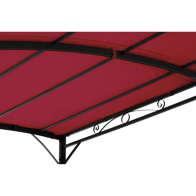Sodo stogo pavėsinė 2,6 x 3 x 2,5 m raudona