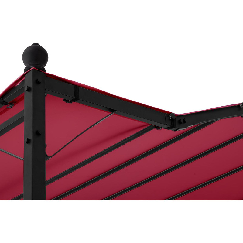 Sodo stogo pavėsinė 2,6 x 3 x 2,5 m raudona