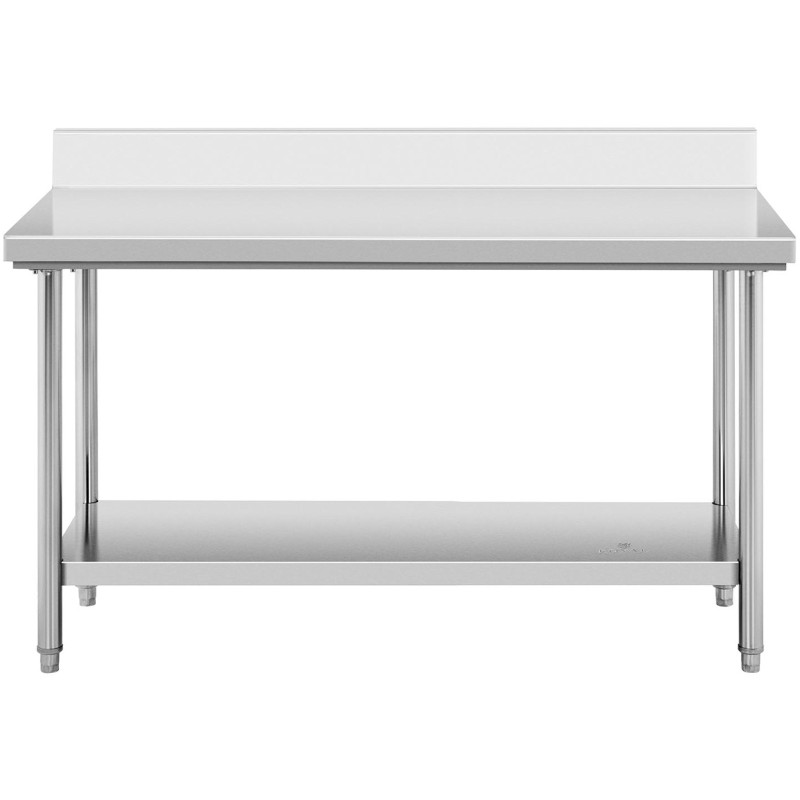 Gastronominis darbo stalas su apvadu ir lentyna PLIENAS 150 x 60 cm