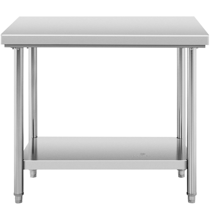 Centrinis gastronominis darbo stalas su lentyna PLIENAS 100 x 60 cm
