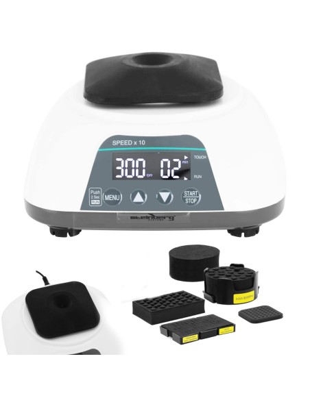 Laboratorinis kratytuvas, sūkurinė centrifuga, 7 moduliai, 20 W, 3000 aps./min. Laboratorinis kratytuvas, sūkurinė centrifuga, 7 moduliai, 20 W, 3000 aps./min.