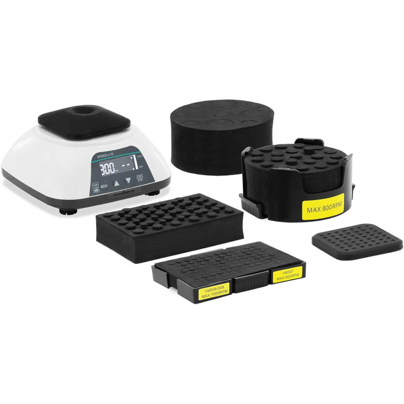 Laboratorinis kratytuvas, sūkurinė centrifuga, 7 moduliai, 20 W, 3000 aps./min.