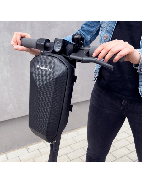 Vandeniui atsparus paspirtuko rankenos krepšys Motorolerio krepšys 4 L juodas