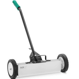 Magnetinė šluota nagų drožlių rinkimui ant 45 cm pločio ratukų