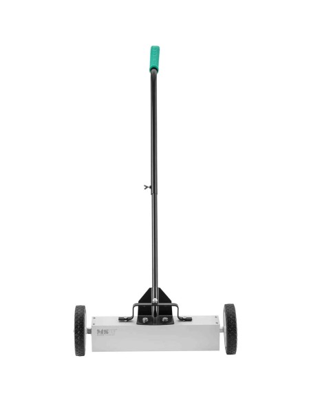Magnetinė šluota nagų drožlių rinkimui ant 45 cm pločio ratukų Magnetinė šluota nagų drožlių rinkimui ant 45 cm pločio ratukų